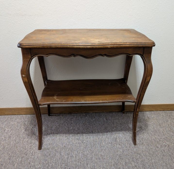 Antique 2 Tiered Side Table