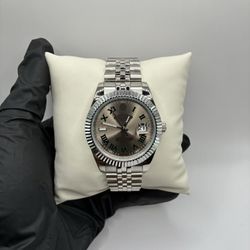 Silver & Champagne Luxury Watch