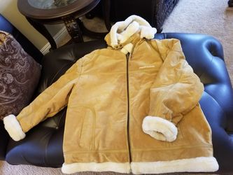 BRAND NEW W/O TAGS PHAT PHARM Suede Leather Jacket 