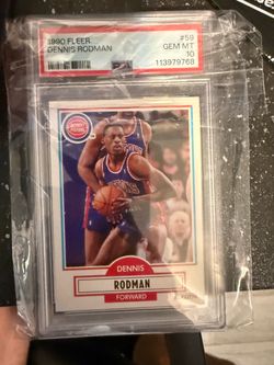 Dennis Rodman 1990 fleer PSA 10