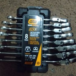 Gear Wrench SAE Flex Head Ratchet Wrench Set 