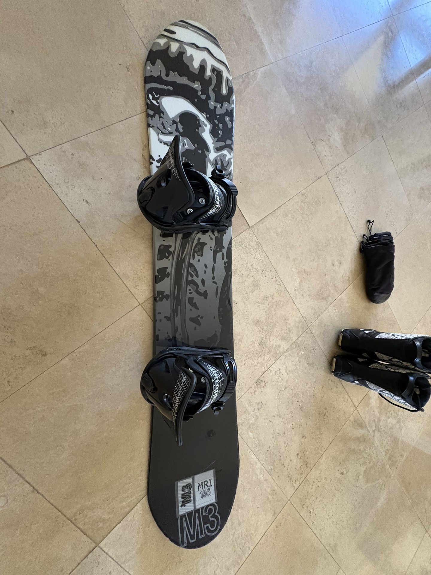M3 156cm Men's Snowboard + Snowjam Bindings & Boots