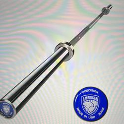 American Barbell Stainless Steel Precision 45lb Barbell
