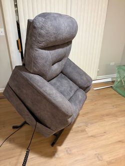 Gray power and heated recliner