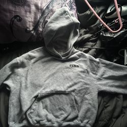 PINK grey fleece pull-over 