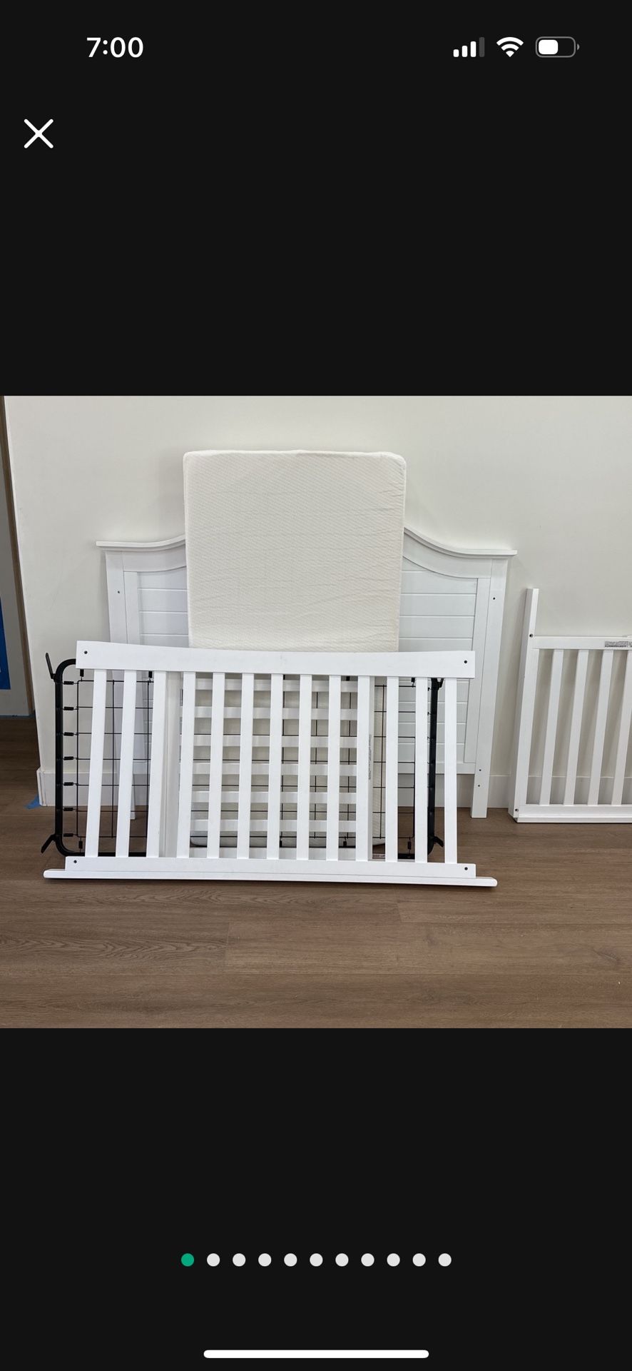 Baby Crib With Mattress