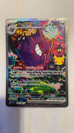 Gengar ex Pokémon Card 154/128 Illustration Rare