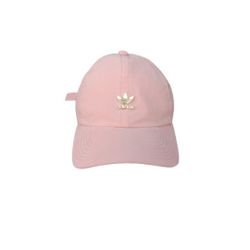 Relaxed Metal Strap-Back Hat Pink, Womens