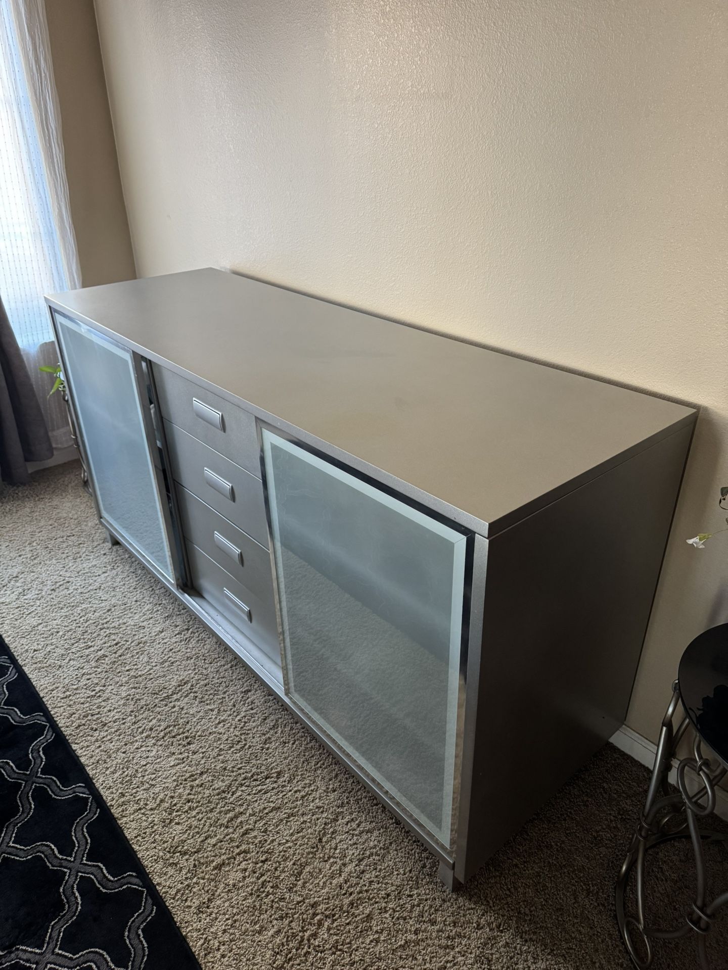 Gray Tv Stand Cabinet