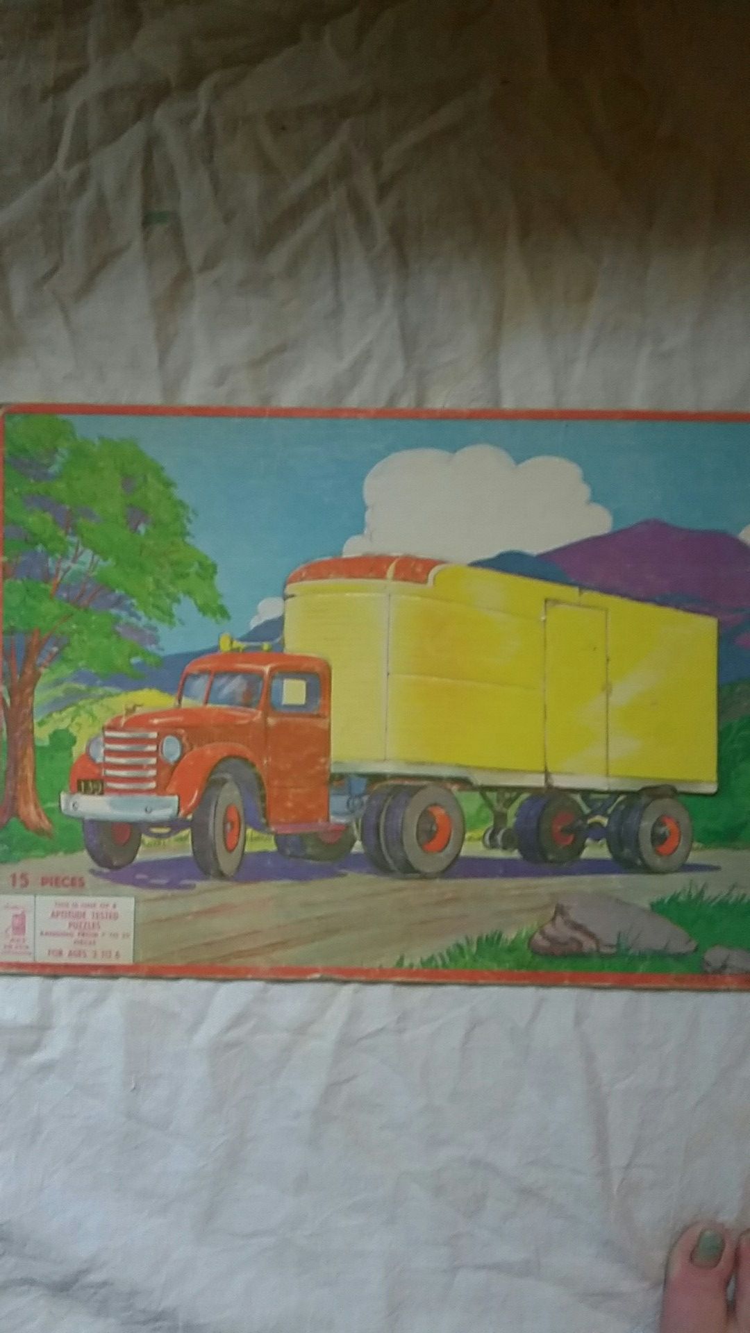 1955 semi truck puzzle
