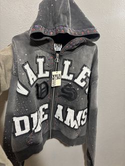 Valley sate rhinestone zip up