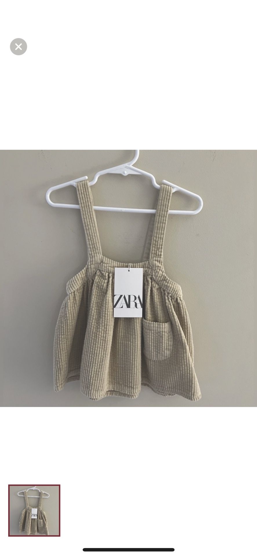 Brand New ZARA Toddler Overall