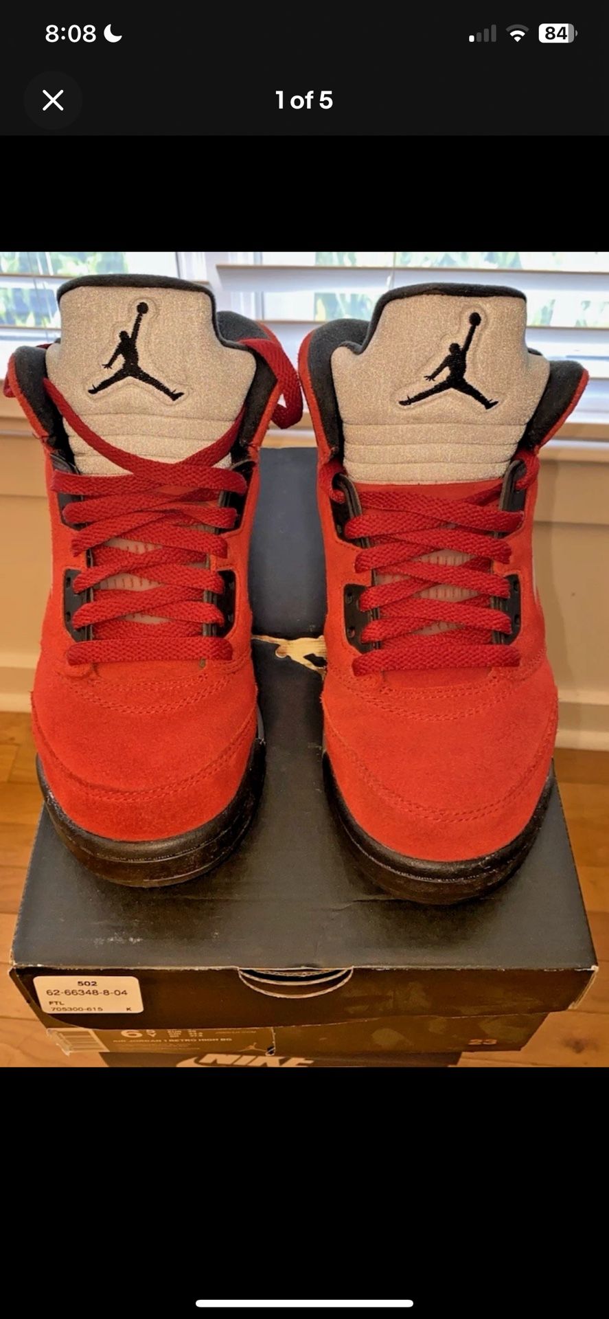 Size 5 (GS) - Jordan 5 Retro 2021 Mid Raging Bull