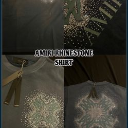 AMIRI SHIRTS RHINESTONE 