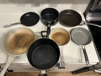 7-Piece Assorted Pots & Pans Cookware Set (Calphalon, Granite/Ceramic, Nonstick)
