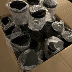 32 Pcs Clear Plastic Jars With Lid 