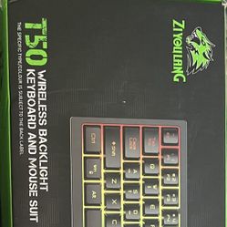 Ziyoulang T50 Wireless Keyboard Backlight Keyboard And Mouse Suit