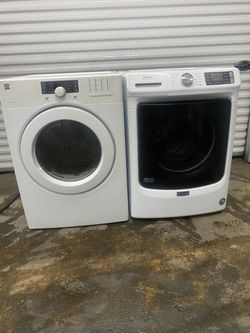 Maytag & Kenmore Front Load Washer Dryer Set