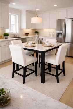 White dining set