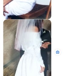 Custom Bridal Dress , Size 7 Really Not Sure 