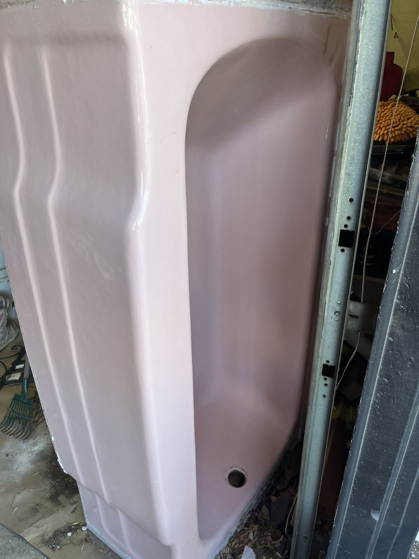 Vintage American standard 1957 Pink Cast Iron Bathtub – 5 ft – Mid-Century