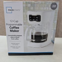 Mainstays 12 Cup Programmable
Coffee Maker