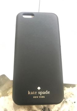 Kate Spade black leather case iPhone 6 & 6s