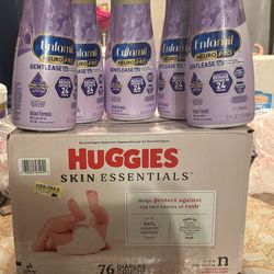 Newborn Diapers & Gentlease Formula 