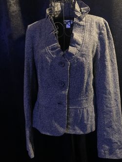 Ann Taylor Loft Pleated Blazer 