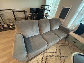 NEED GONE ASAP! Three seater gray couch