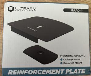 Steel Monitor Mount Reinforcement Plate for Thin Glass