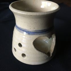 Ceramic Candle Holder Signed By Pat 