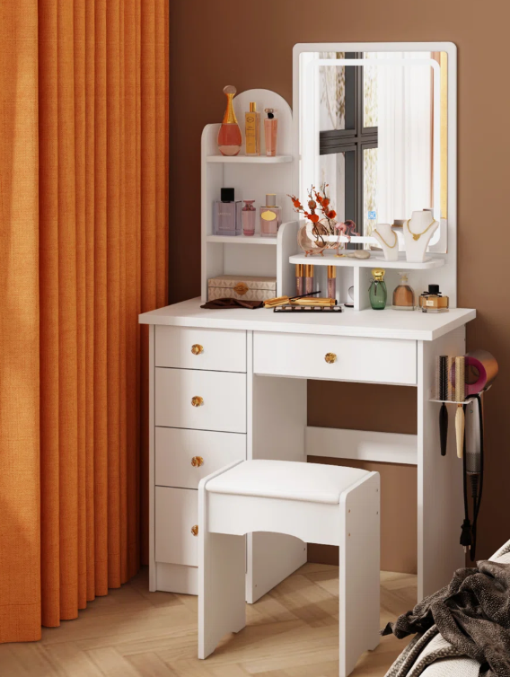 Glam Makeup Vanity Set w/ Stool