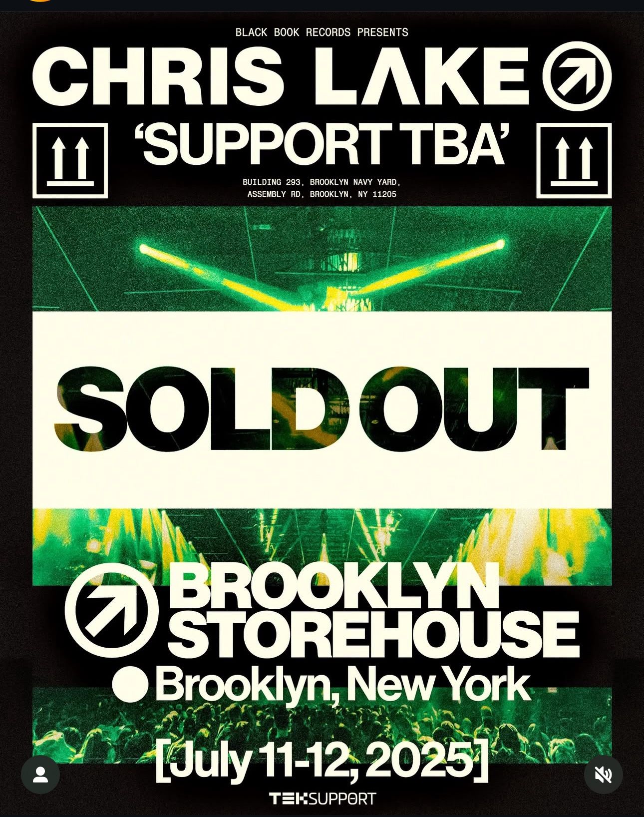 Chris Lake Brooklyn Storehouse Album Release 1 Ticket July 12th 2025