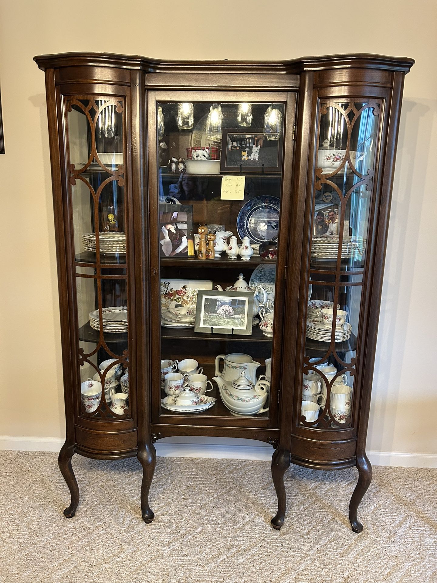 Dining Hutch-Antique-Curio Cabinet
