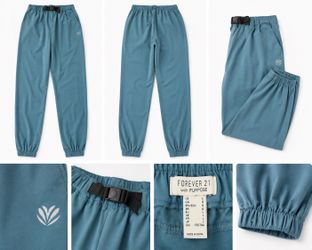 Forever 21 With Purpose Women’s Teal Lightweight Jogger Pants Size L