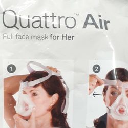 Quattro Air Face Mask. ResMed Medium. New Sealed 