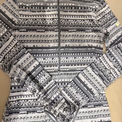 Nike Pro Dri‑FIT Grey Digital Print Set (Top & Leggings, S)