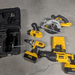 DeWalt 36V Cordless 4-Tool Combo Kit w 2 Batteries 