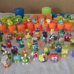 TRASHIES Track Pack Figures/Toys/Cans/Toilets LOT Of 142