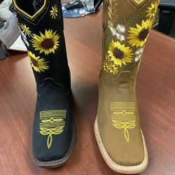 Botas vaqueras de piel para mujer