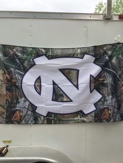 UNC Tar Heels Camo Banner