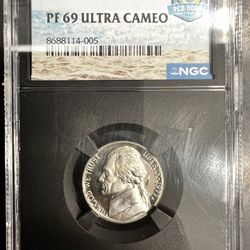 1977 S 5C PF 69 Ultra Cameo NGC Jefferson Nickel