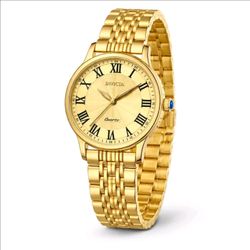 Invicta Wildflower Sloane Women's 34mm Gold Quartz Watch Roman Dial 69311