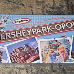 HERSHEYPARK-OPOLY Amusement Park Property Trading Board Game 2nd Edition Sealed!