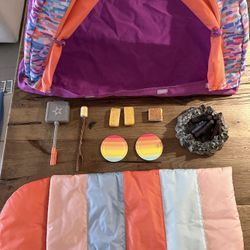 American Girl Doll Tent/Camping Girl Scout Play Set 