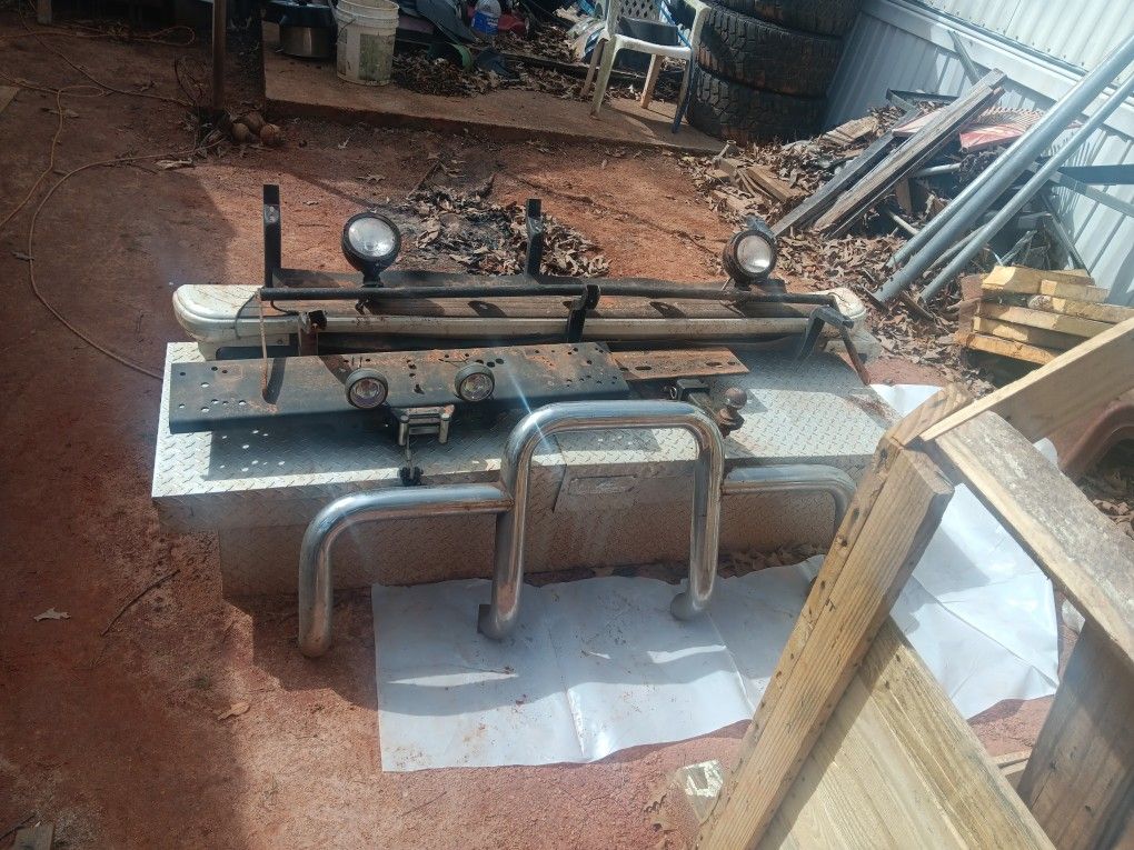 Winch With Mounting Bracket Kc Light Bar Towing Ressehitchand Mountand Batering Bar Ram Barand Set Of Step Sides