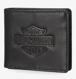 Harley Davidson Men’s genuine leather rfid blocking wallet