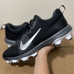 Nike Trout 9 Pro Cleats Men’s 11 & 10 Black White FZ0915-003 NEW Baseball Shoes