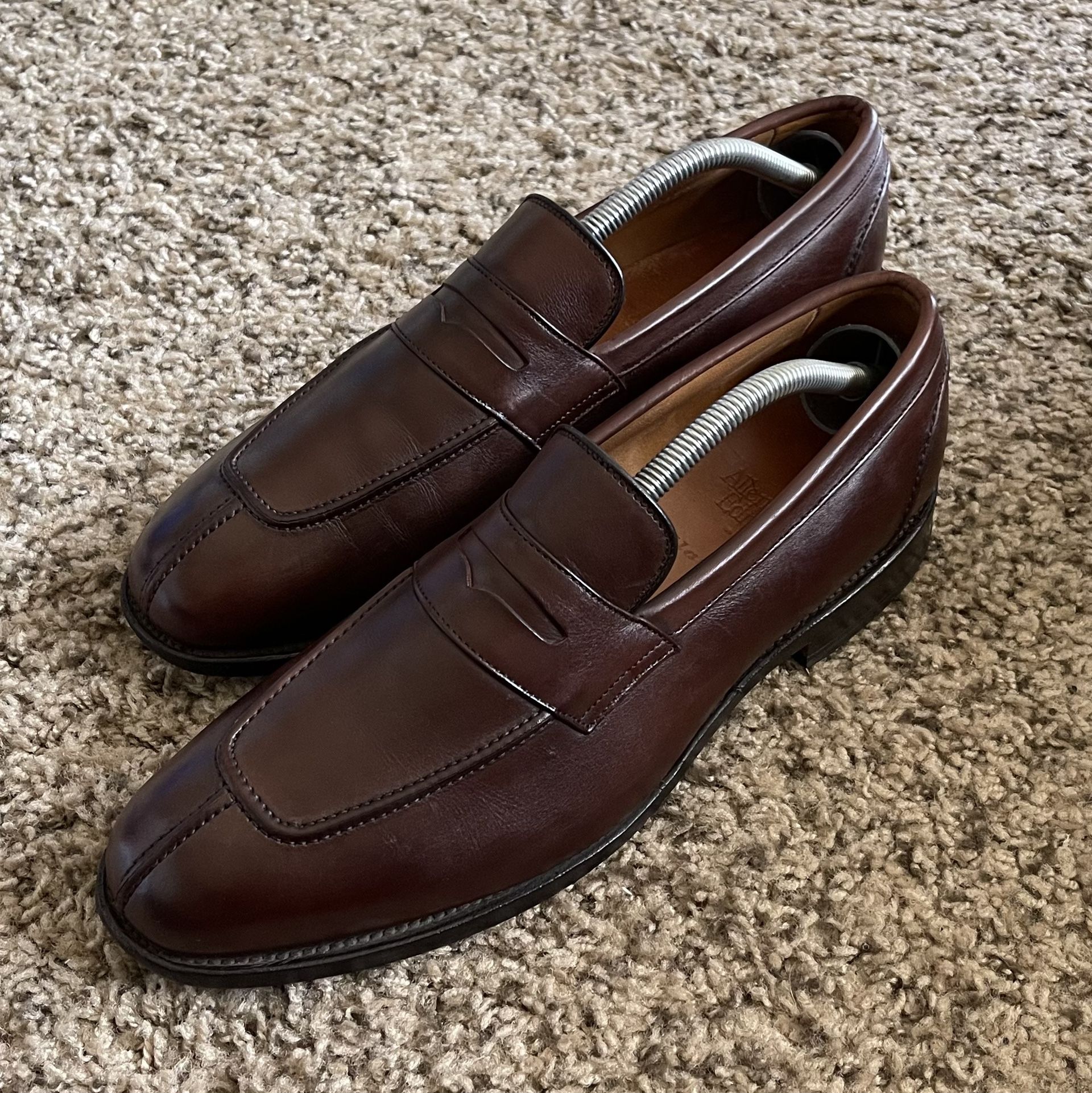 Allen Edmonds Glasgow Leather Split Toe Loafers Men’s Size 9.5D